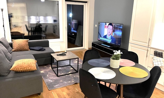 Skedsmo Municipality Apartment | Scandpoint Apatment Frogner Family flat, Parking & EV Point 18mins to Airport