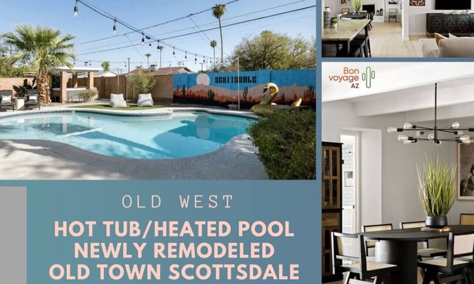 Papago Parkway House | Scottsdale Paradise w/*Heated Pool & Hot Tub!