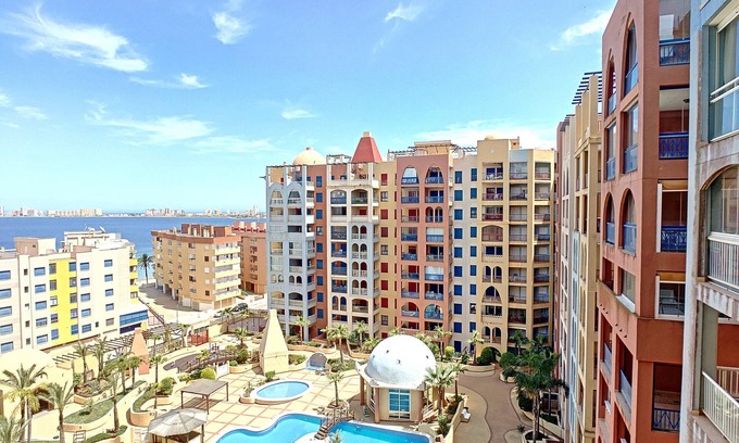 Playa Honda Apartment | Sea and pool views, 2 pools, close to the sea