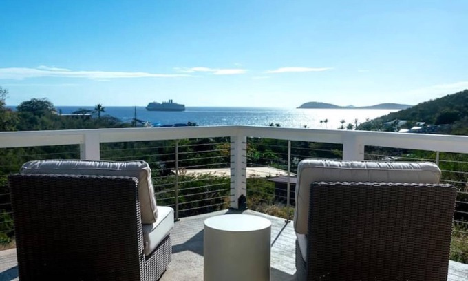 Estate Frenchman Bay Villa | Sea Sun Villa, Newly built 3 bed/2 bath ,walk to Limetree Resort. -South Side