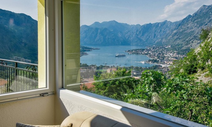 Skaljari Apartment | Sea View Flat w Terrace in Kotor, 8 min to Beach