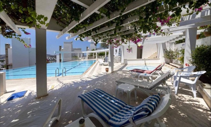 Gundogan Apartment | Sea View Huge Private Villa With Terrace in Bodrum