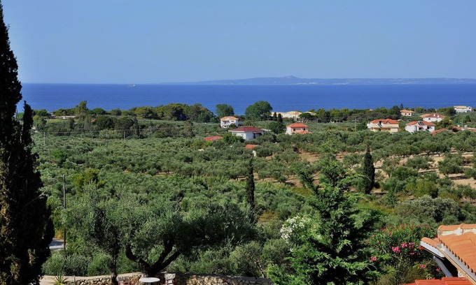 Ano Vasilikos Villa | Sea view "Villa Belvedere" near the most beautiful sandy beaches of Zakynthos