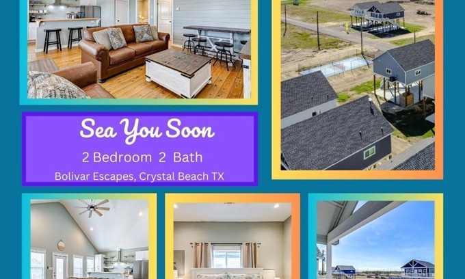 Crystal Beach House | Sea You Soon - a 2 bedroom, 2 bath, sleeps 9.