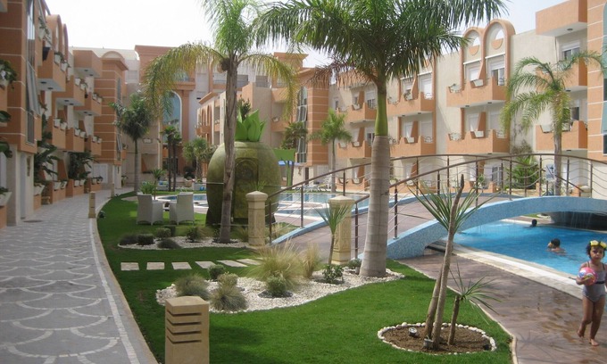 Port El Kantaoui Apartment | Seaside (200m to beach), bright, spacious ground floor apartment, Les Dunes S+2