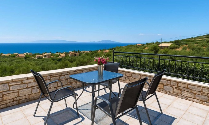 Lefktron Villa | Seaside Serenity - Stylish Seaview Home