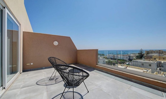 Marsaskala Apartment | Seaview 3BR Penthouse Escape with Terrace Views!