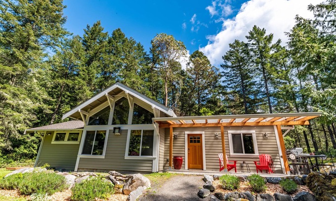 Roche Harbor House | Secluded Cabin on 2 Acres in Roche Harbor area, King bed, Fire pit, Bikes, Pets