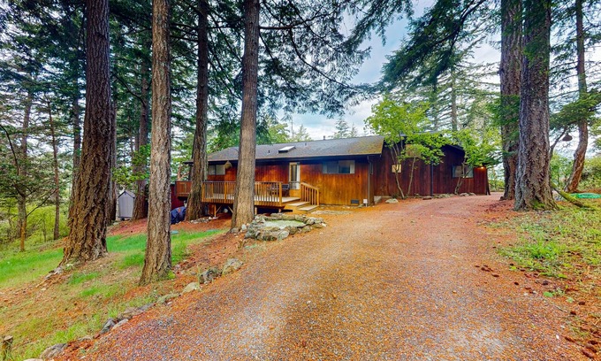 Rosario House | Secluded dog-friendly home with mountain views & gas fireplace