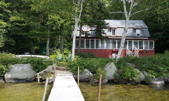 Rumney Cabin | Secluded Lakefront Home in the White Mountains