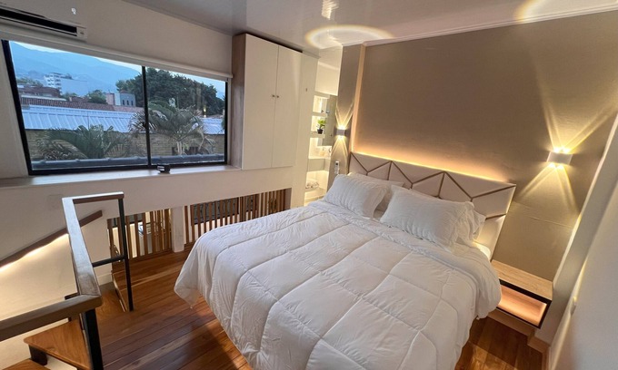 Medellin Apartment | SELECT Medellin-301, 1-bedroom apartment with AC and WiFi- Near El Poblado