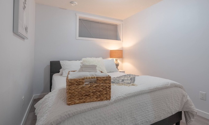 Southeast Calgary House | Serene Elegance: 2BR Gem with Modern Comforts