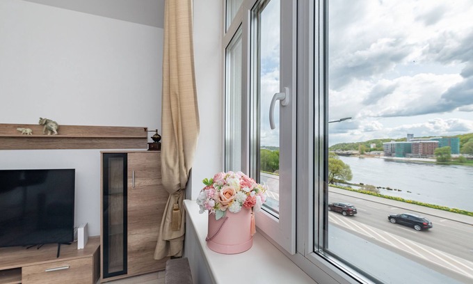 Old Town Apartment | Serene Nemunas River View apartment near McDonald By Polo Apartments