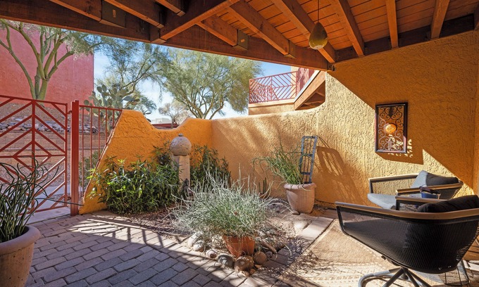 Skyline Bel Air Estates Condo | Serene Saguaro- Foothills condo w/heated pool, gym, private courtyard.