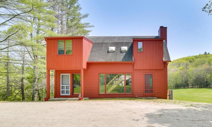 Falls Village House | Serene Salisbury Rental Home on 26 Acres with Deck!