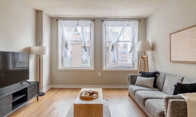 West End Apartment | Sharp Foggy Bottom 1BR w/gym, rooftop + doorman by Blueground