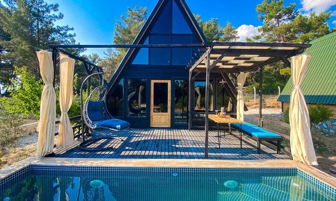 Faralya House | Sheltered Bungalow in Palamut, Kaş with Private Pool