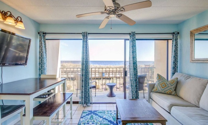 Carolina Beach Condo | Shore to Please Beachfront on the Boardwalk!