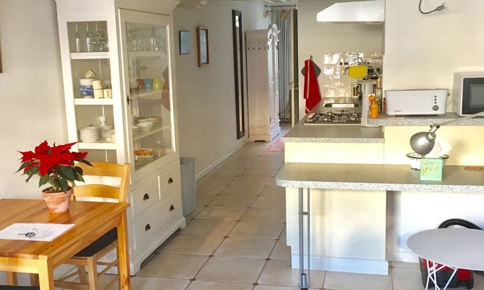 De Weteringschans Apartment | Simpel,nonsmoking canal street-level for 2. Private entrance nice garden,CENTRE