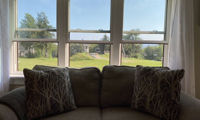 Ludlow Condo | Ski in Ski out! top of the A quad chairlift