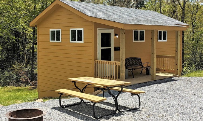 Fayetteville Hotel | Sleeps up to 4, kitchenette, full bathroom, fire ring/picnic table, air conditioned/heated.