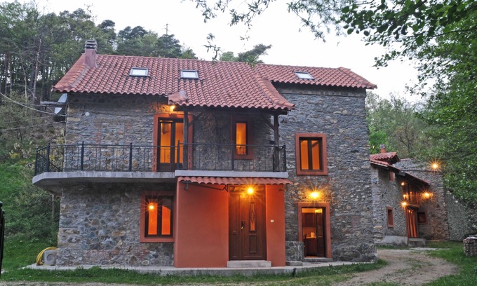 Giusvalla House | Small village with 3 stones Villas for rent with land 20.000 m2 ,for big family