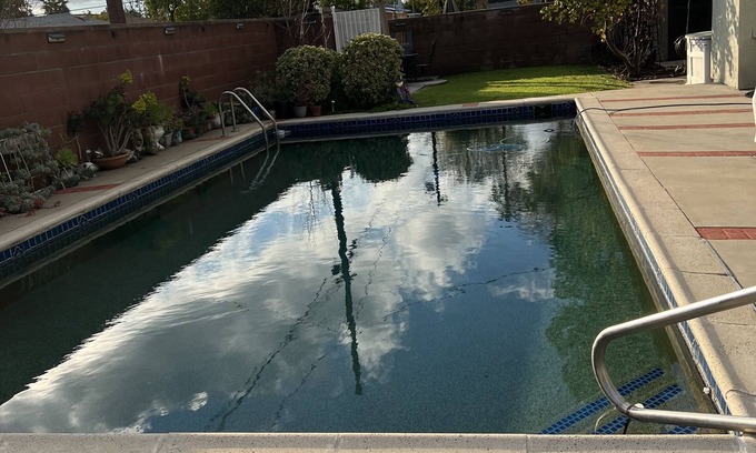 North Hills West House | Smart 2 bedroom house with a pool and garden view Sleeps 6 .Near CSUN