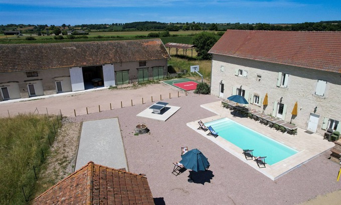 Bouce Villa | So Villa Domaine de Vaux (03) - Heated pool - Beach volleyball - 2h from Lyon - 45p.