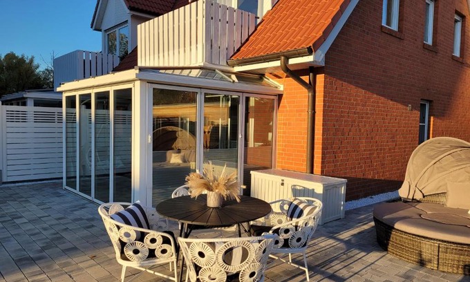 Wiek Apartment | Sonneninsel & Ankerplatz Wiek mit eigener Sauna