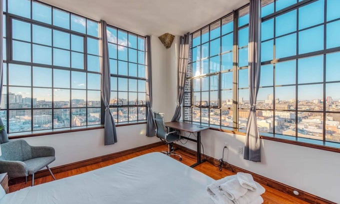 West Poplar Apartment | Sosuite 2BR Penthouse w Balcony W D Gym