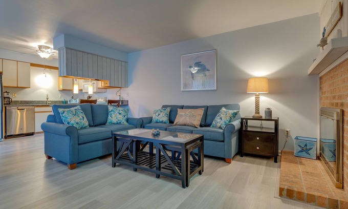 Kitty Hawk Condo | Sound side OBX Garden Condo no stairs, pool -Come enjoy the Fall at the beach!
