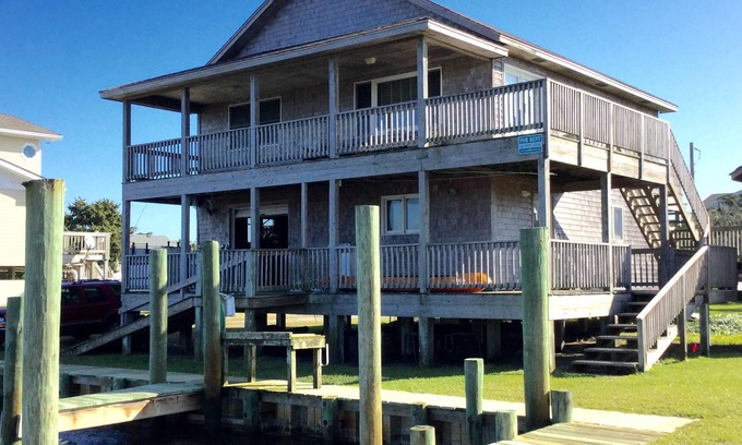 Hatteras Cottage | Soundfront Property With Gorgeous Sunsets And Easy Access For Water Sports!
