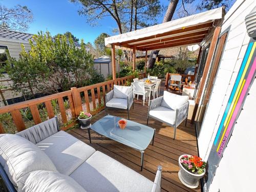La Teste-de-Buch House | Sous les pins du Bassin - Mobile Home avec jardin