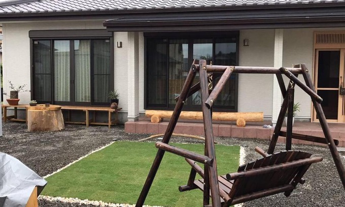 Kikugawa Apartment | SOZENSYA 駅、高速インターに近い新築日本家屋です。庭が広く、BBQも楽しめます。