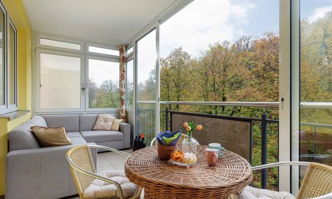 West Pomeranian Voivodeship Apartment | Spacerowa 2 | Lemon and Wooden Apartment | Balcony