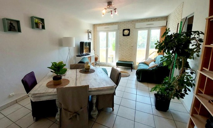 Blagnac Apartment | :) Spacieux T4 AÉROPORT, ensoleillé, déco soignée