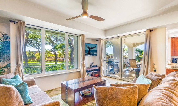 Wailea Condo | Spacious 2 bedroom 2 bath Palms at Wailea 1703