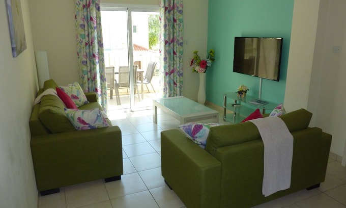 Protaras Apartment | Spacious 2 Bedroom Apartment With Sea Views And Fully Air-conditioned