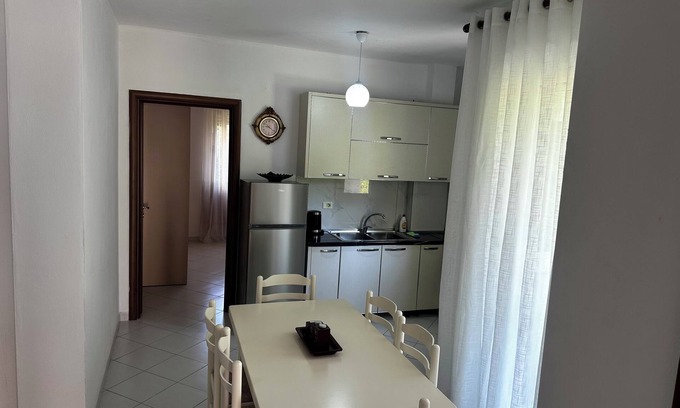 Shkembi i Kavajes Apartment | Spacious 2-bedroom apartment 1-living room with WiFi, 500m near Beach in Durrës