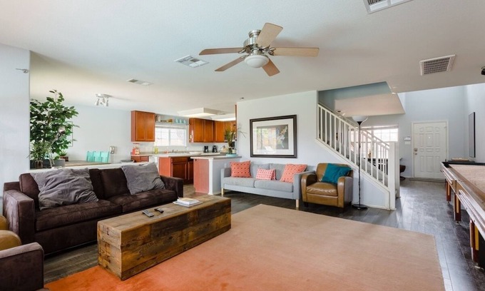 Pflugerville House | Spacious 7BR Getaway with Pool, Hot Tub & Arcades