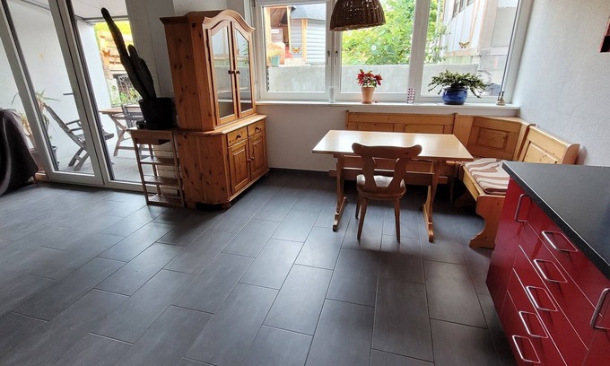 Sudlich der Pfinz House | Spacious apartment for the whole family with terrace