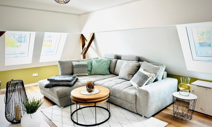 Schneeberg Apartment | Spacious attic studio "Silberberg" new with AIR CONDITIONING, in the heart of Schneeberg