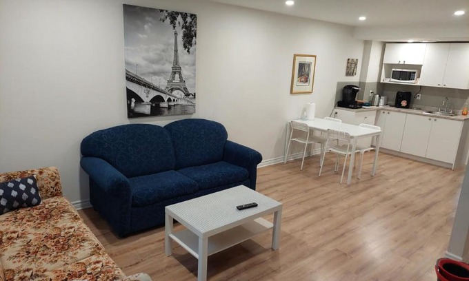 Lachine Apartment | Spacious basement one bedroom apartment, WiFi.