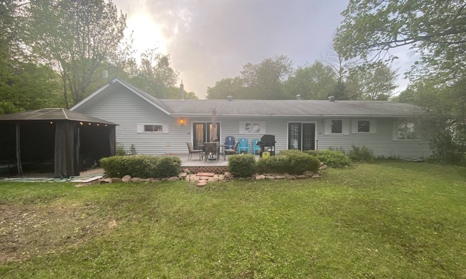 Algoma District Cottage | Spacious Cottage On Lake with Beach, Fire Pit, Kayaks, Pedal Boat & More!