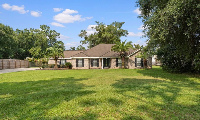 Foley House | Spacious Foley Retreat with Fenced Yard, Pet Friendly