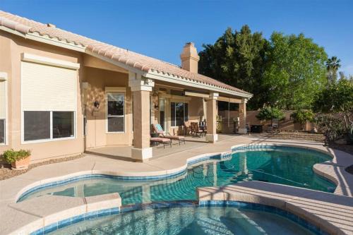Palm Valley House | Spacious golf course house with pool heater, spa