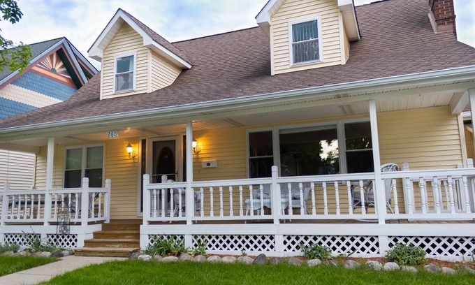 Marine City House | Spacious home in town One block from beach