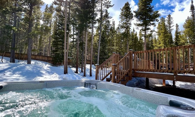 Saint Mary's Cabin | Spacious Mtn Cabin- with HOT TUB, Game room, Skiing, rafting, views and more!