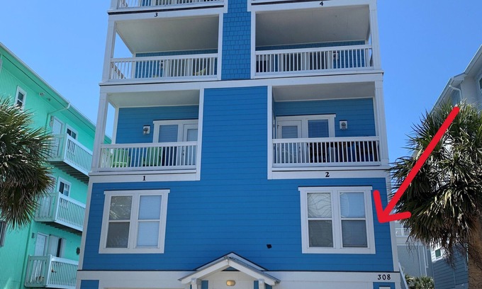 Carolina Beach Condo | Spacious, ocean view and 30 steps from the beach!