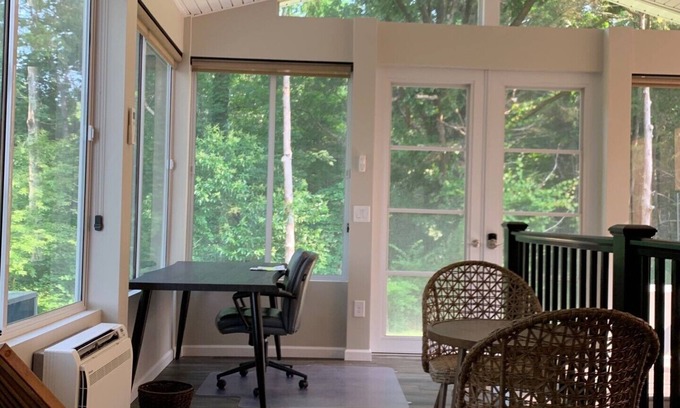 Concord Apartment | Spacious Split-Level, Basement Apt. w/Gorgeous Sunroom Overlooking Wooded Area.